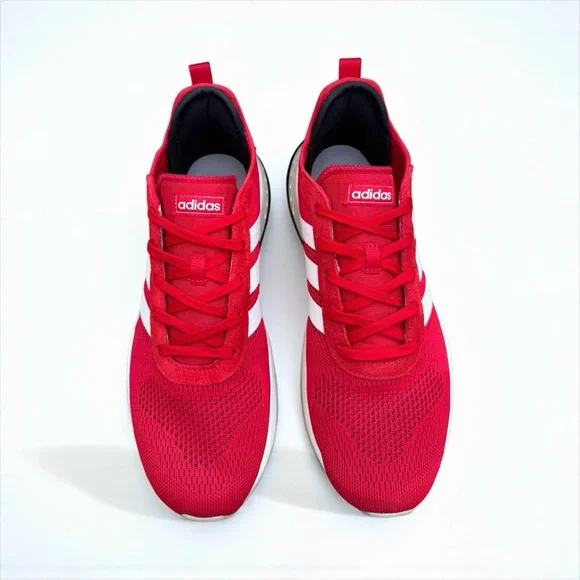 Adidas Men’s Sneakers – Size 12 Red Classic 3-Stripes Lightweight & Comfortable - Picture 7 of 9